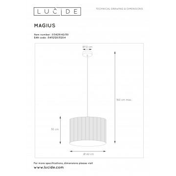 Схема с размерами Lucide 03429/42/30