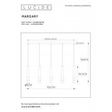 Схема с размерами Lucide 24400/30/96