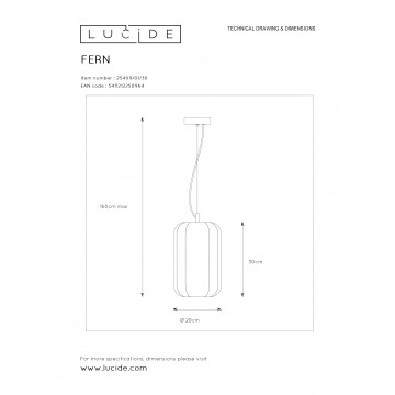 Схема с размерами Lucide 25409/01/30