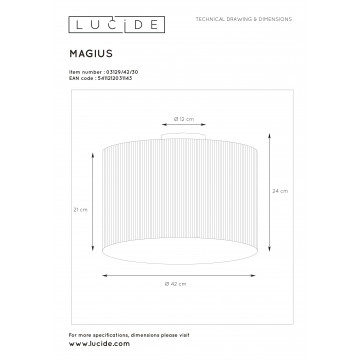 Схема с размерами Lucide 03129/42/30