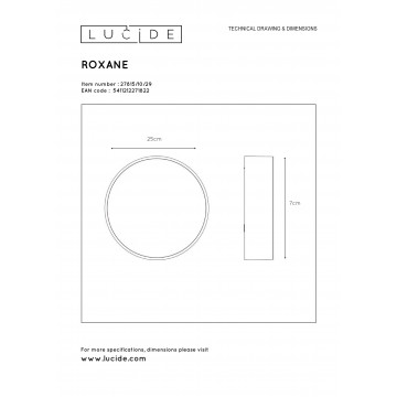 Схема с размерами Lucide 27815/10/29