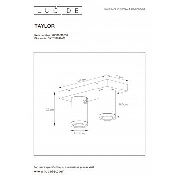 Схема с размерами Lucide 09930/10/30