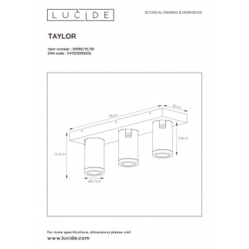 Схема с размерами Lucide 09930/15/30