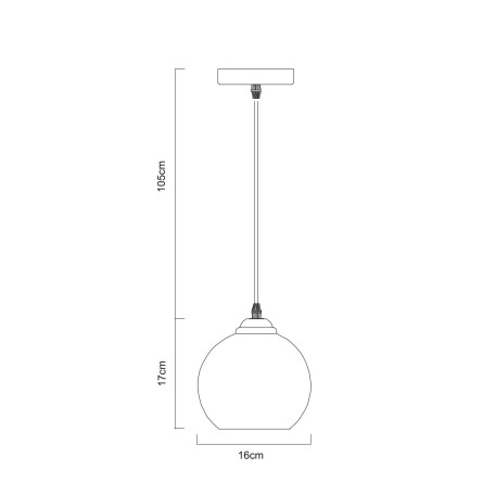 Схема с размерами Arte Lamp A3218SP-1BK