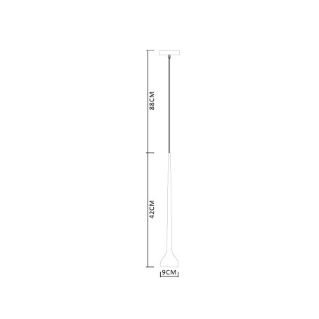 Схема с размерами Arte Lamp A4010SP-1CC