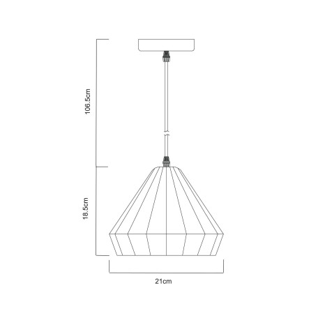 Схема с размерами Arte Lamp A4281SP-1AM