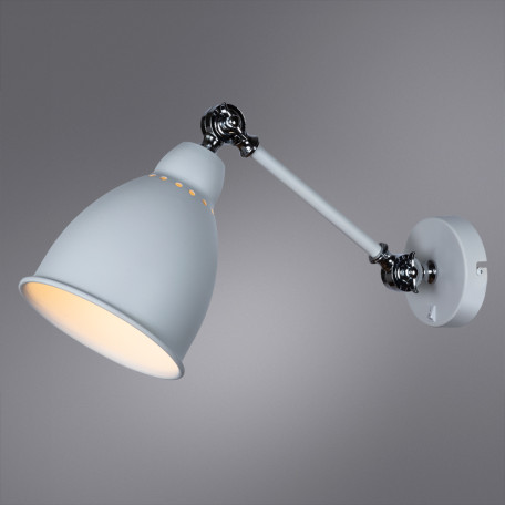 Бра с регулировкой направления света Arte Lamp Braccio A2054AP-1WH, 1xE27x60W - миниатюра 2