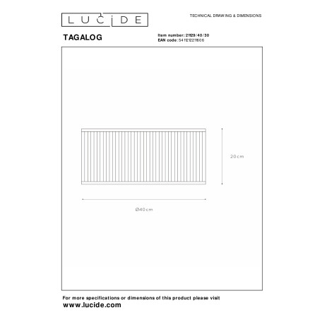 Схема с размерами Lucide 21129/40/30