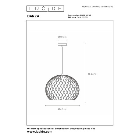 Схема с размерами Lucide 21428/40/02