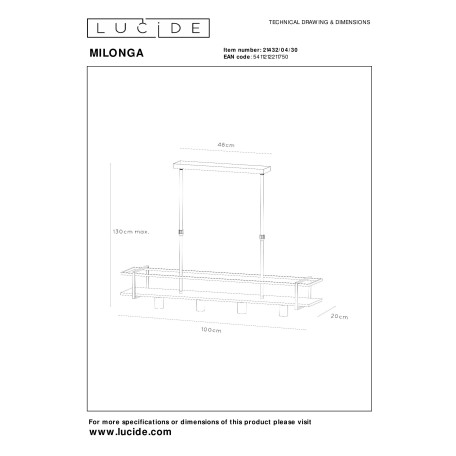 Схема с размерами Lucide 21432/04/30