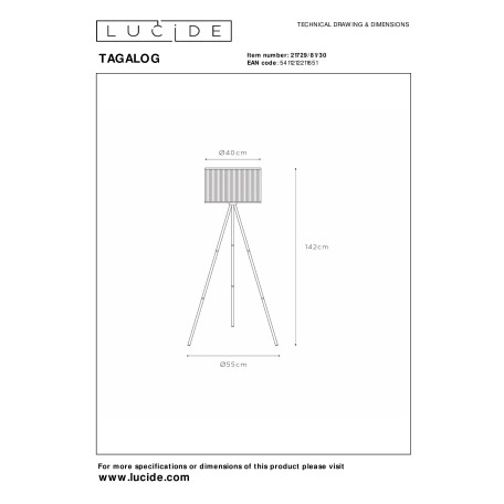 Схема с размерами Lucide 21729/81/30