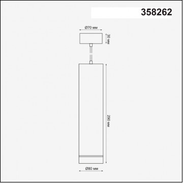 Схема с размерами Novotech 358262