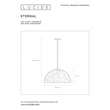 Схема с размерами Lucide 21406/40/31