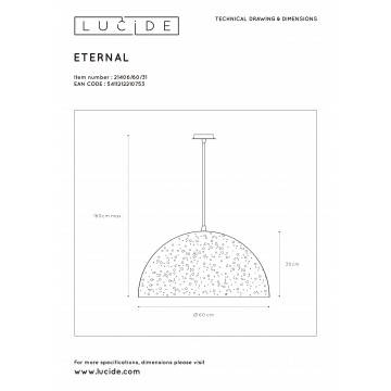 Схема с размерами Lucide 21406/60/31