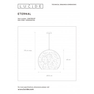 Схема с размерами Lucide 21407/50/97