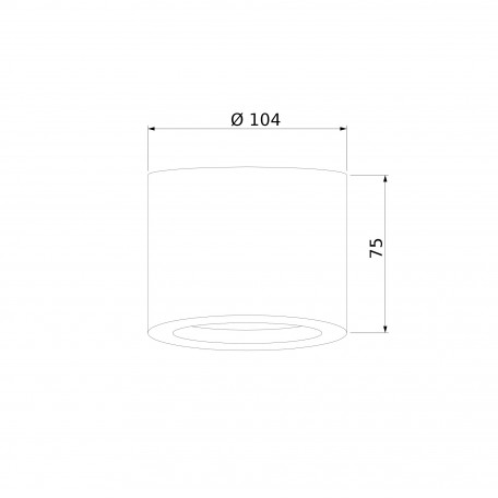 Схема с размерами Elektrostandard a035976