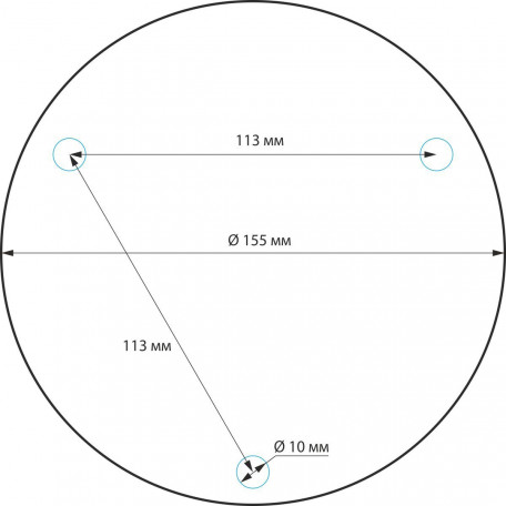 Схема с размерами Elektrostandard a035097