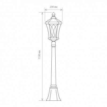 Схема с размерами Elektrostandard a031929