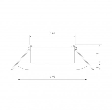 Схема с размерами Elektrostandard a035188