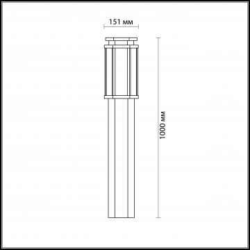 Схема с размерами Odeon Light 4048/1F