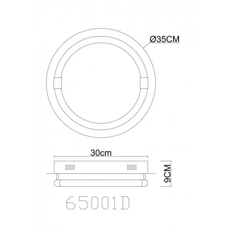 Схема с размерами Globo 65001D