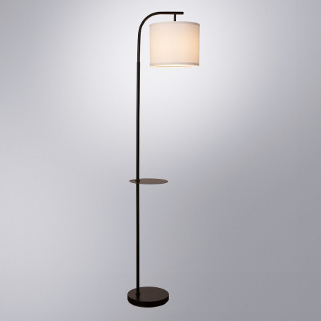 Торшер со столиком Arte Lamp Connor A4053PN-1BK, 1xE27x60W - миниатюра 2