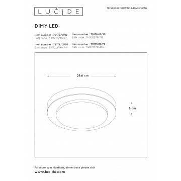 Схема с размерами Lucide 79179/12/30