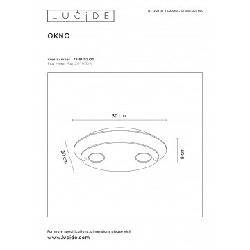 Схема с размерами Lucide 79181/02/30