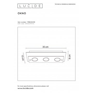 Схема с размерами Lucide 79181/03/30