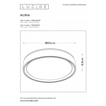 Схема с размерами Lucide 79182/36/30