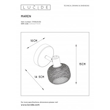 Схема с размерами Lucide 77978/01/30