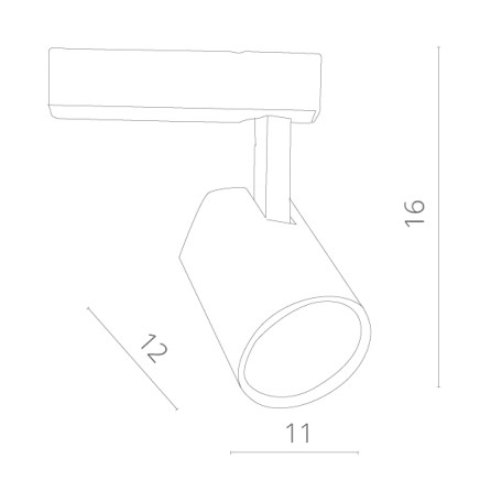 Схема с размерами Arte Lamp A1830PL-1WH