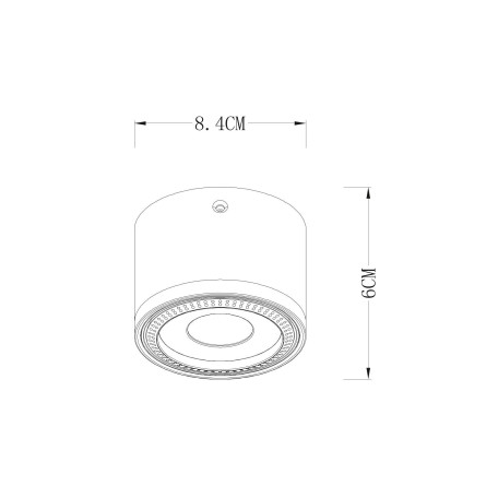 Схема с размерами Arte Lamp A4105PL-1WH