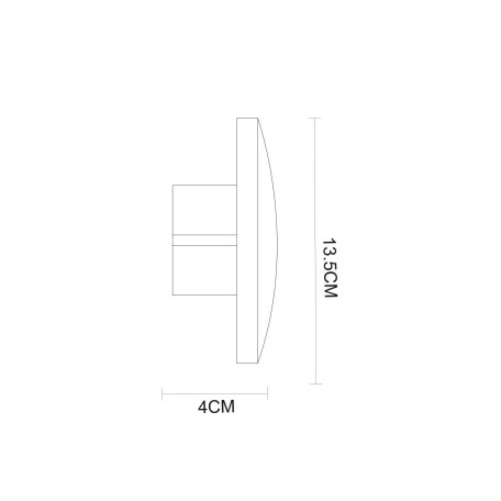 Схема с размерами Arte Lamp A1506AP-1WH