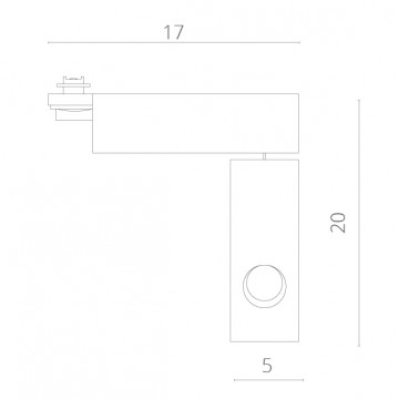 Схема с размерами Arte Lamp A2120PL-1WH