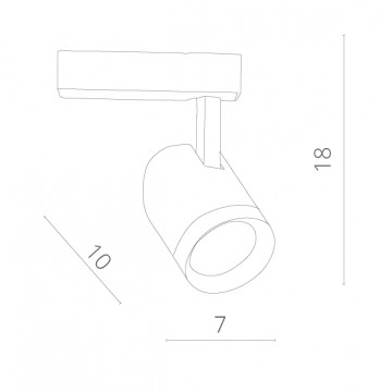 Схема с размерами Arte Lamp A1710PL-1WH