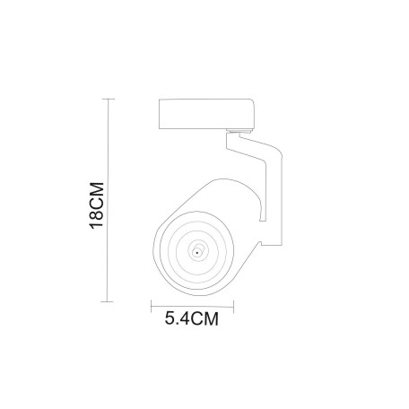 Схема с размерами Arte Lamp A2310PL-1BK