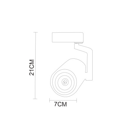 Схема с размерами Arte Lamp A2320PL-1WH