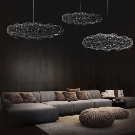 Подвесной светодиодный светильник Loft It Cloud 10247/1000 Silver, LED 54W 3000K 3780lm - миниатюра 3