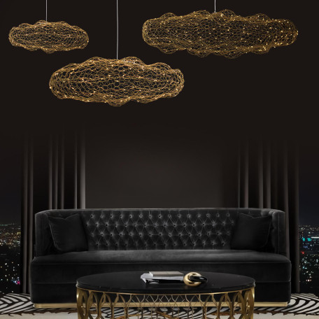 Подвесной светодиодный светильник Loft It Cloud 10247/1500 Gold, LED 54W 3000K 3780lm - миниатюра 3