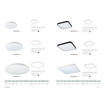 Потолочный светодиодный светильник Nowodvorski Agnes Square 9167, LED 16W 4000K 1500lm CRI80 - миниатюра 2