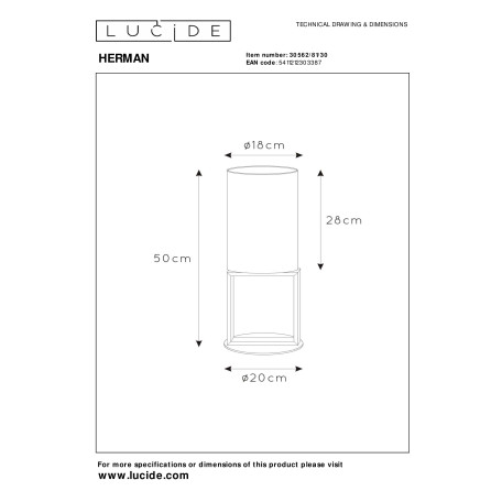 Схема с размерами Lucide 30562/81/30