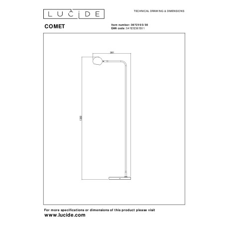 Схема с размерами Lucide 36721/03/30