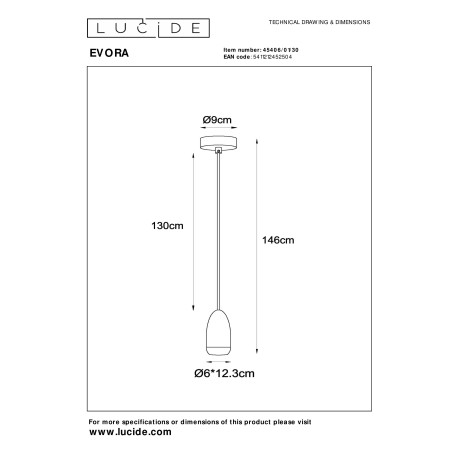 Схема с размерами Lucide 45406/01/30