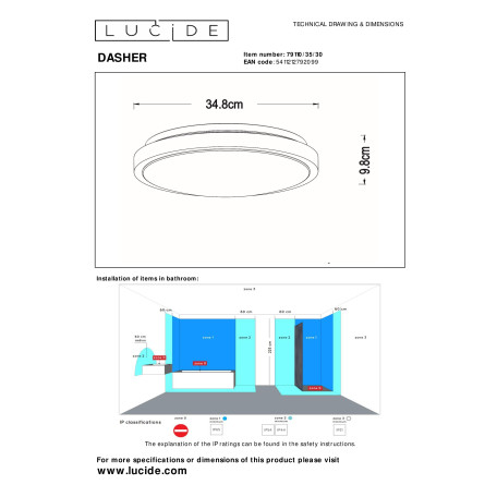 Схема с размерами Lucide 79110/35/30