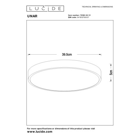 Схема с размерами Lucide 79185/40/31