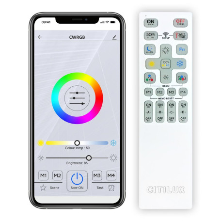 Потолочный светодиодный светильник с пультом ДУ Citilux Старлайт Смарт CL703A81G, LED 90W 3000-5500K + RGB 7700lm - миниатюра 17