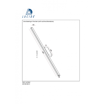Схема с размерами Lucide 23155/30/31