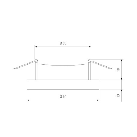 Схема с размерами Elektrostandard a036819