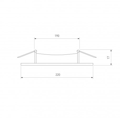 Схема с размерами Elektrostandard a034918